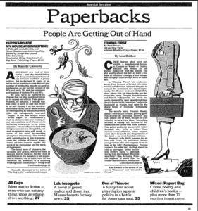 New York Times Book Review of Yuppies Invade My House at Dinnertime