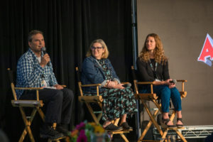 John Derevlany moderates panel at Animation Magazine Summit